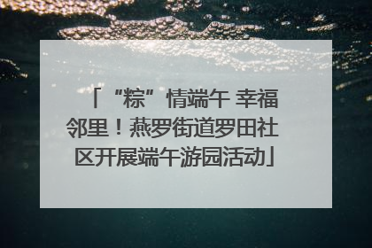 “粽”情端午 幸福邻里！燕罗街道罗田社区开展端午游园活动