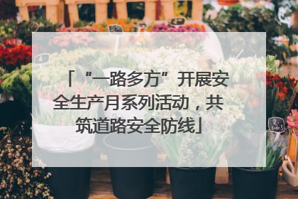 “一路多方”开展安全生产月系列活动，共筑道路安全防线