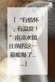 “有情怀，有温度！”南漳水镜庄前的这一幕暖爆了……