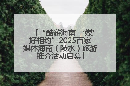 “酷游海南·‘媒’好相约”2025百家媒体海南（陵水）旅游推介活动启幕