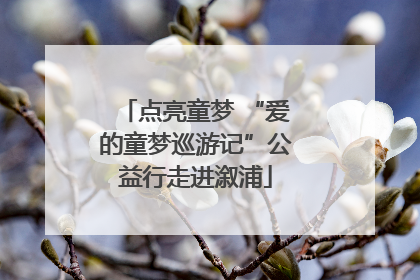 点亮童梦 “爱的童梦巡游记”公益行走进溆浦