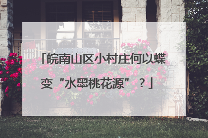 皖南山区小村庄何以蝶变“水墨桃花源”？