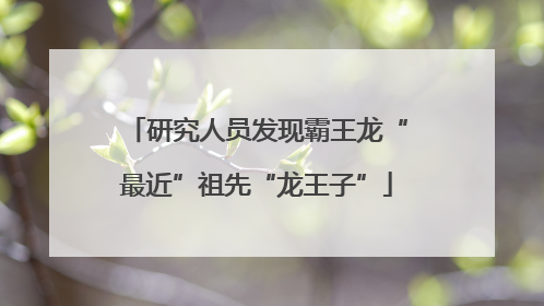 研究人员发现霸王龙“最近”祖先“龙王子”