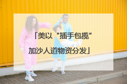 美以“插手包揽”加沙人道物资分发