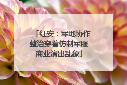 红安：军地协作整治穿着仿制军服商业演出乱象