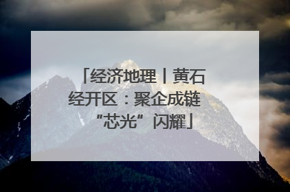 经济地理丨黄石经开区：聚企成链“芯光”闪耀