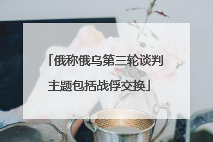 俄称俄乌第三轮谈判主题包括战俘交换