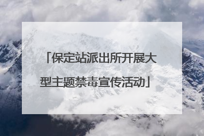 保定站派出所开展大型主题禁毒宣传活动