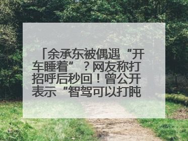 余承东被偶遇“开车睡着”？网友称打招呼后秒回！曾公开表示“智驾可以打盹”引争议