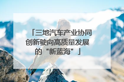 三地汽车产业协同创新驶向高质量发展的“新蓝海”