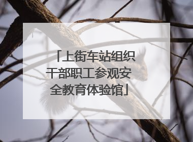 上街车站组织干部职工参观安全教育体验馆