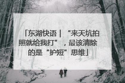 东湖快语｜“来天坑拍照就给我打”，最该清除的是“护短”思维