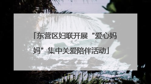 东营区妇联开展“爱心妈妈”集中关爱陪伴活动
