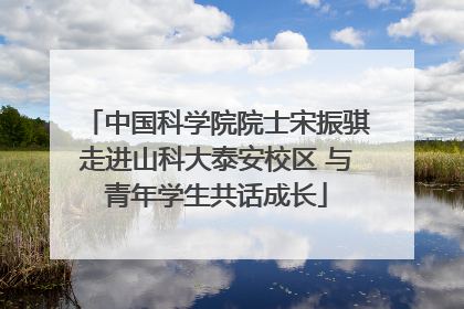 中国科学院院士宋振骐走进山科大泰安校区 与青年学生共话成长