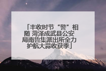 丰收时节“警”相随 菏泽成武县公安局南鲁集派出所全力护航大蒜收获季