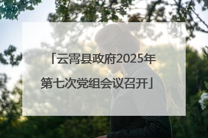 云霄县政府2025年第七次党组会议召开