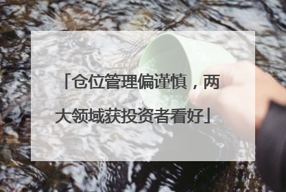 仓位管理偏谨慎，两大领域获投资者看好