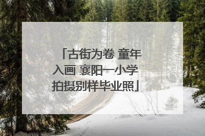 古街为卷 童年入画 襄阳一小学拍摄别样毕业照