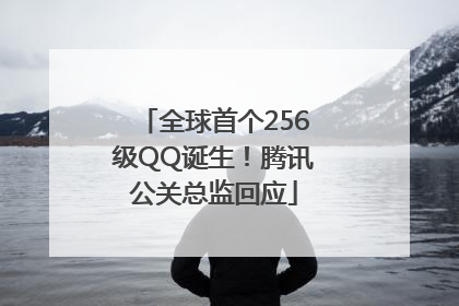 全球首个256级QQ诞生！腾讯公关总监回应
