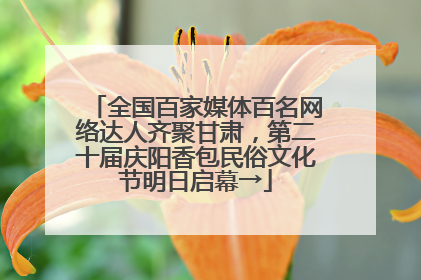 全国百家媒体百名网络达人齐聚甘肃，第二十届庆阳香包民俗文化节明日启幕→