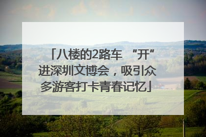 八楼的2路车 “开” 进深圳文博会，吸引众多游客打卡青春记忆
