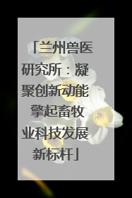 兰州兽医研究所：凝聚创新动能 擎起畜牧业科技发展新标杆