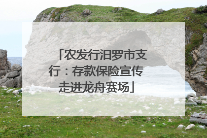 农发行汨罗市支行：存款保险宣传走进龙舟赛场