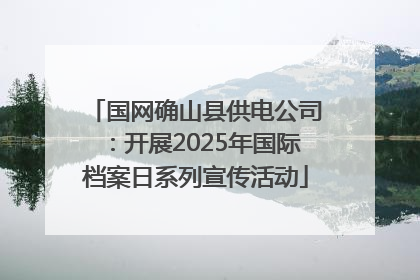 国网确山县供电公司：开展2025年国际档案日系列宣传活动