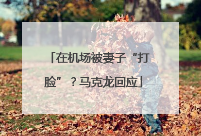在机场被妻子“打脸”？马克龙回应