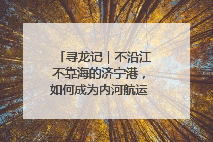 寻龙记｜不沿江不靠海的济宁港，如何成为内河航运的“绝对主力”