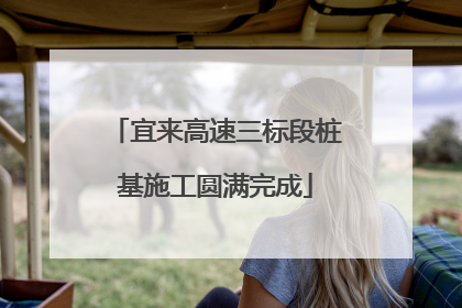 宜来高速三标段桩基施工圆满完成