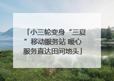 小三轮变身“三夏”移动服务站 暖心服务直达田间地头