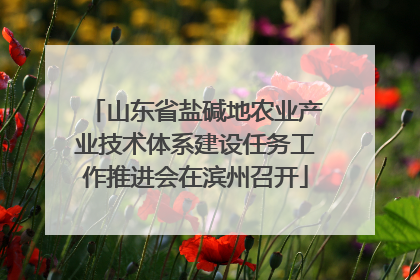 山东省盐碱地农业产业技术体系建设任务工作推进会在滨州召开