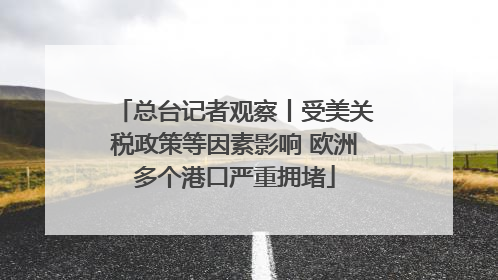 总台记者观察丨受美关税政策等因素影响 欧洲多个港口严重拥堵