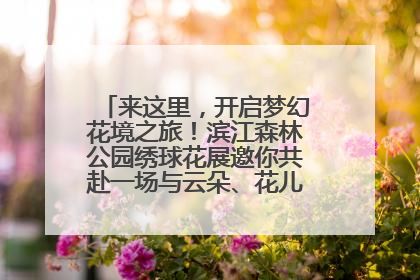 来这里，开启梦幻花境之旅！滨江森林公园绣球花展邀你共赴一场与云朵、花儿的浪漫之约