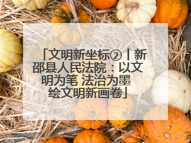 文明新坐标②丨新邵县人民法院：以文明为笔 法治为墨 绘文明新画卷