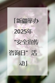 新疆举办2025年“安全宣传咨询日”活动