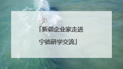 新疆企业家走进宁德研学交流