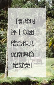 新华时评丨以团结合作共促南海稳定繁荣