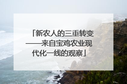新农人的三重转变——来自宝鸡农业现代化一线的观察