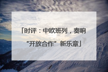 时评：中欧班列，奏响“开放合作”新乐章