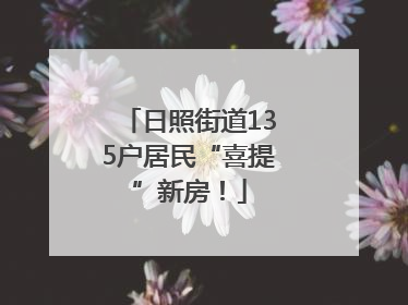 日照街道135户居民“喜提”新房！