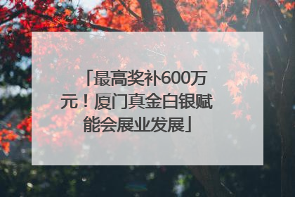 最高奖补600万元！厦门真金白银赋能会展业发展
