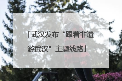 武汉发布“跟着非遗游武汉”主题线路