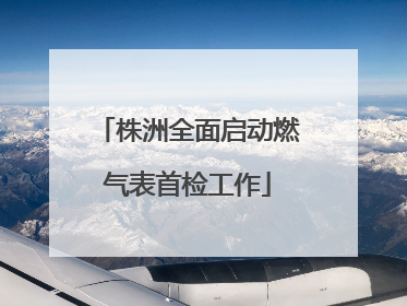 株洲全面启动燃气表首检工作