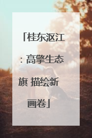 桂东沤江：高擎生态旗 描绘新画卷