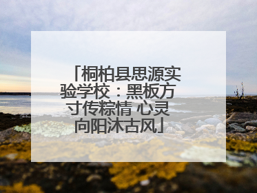 桐柏县思源实验学校：黑板方寸传粽情 心灵向阳沐古风
