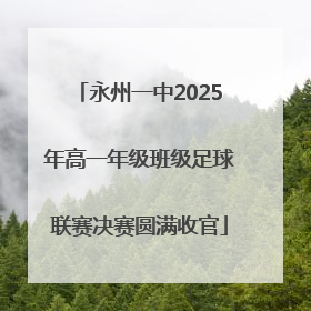 永州一中2025年高一年级班级足球联赛决赛圆满收官