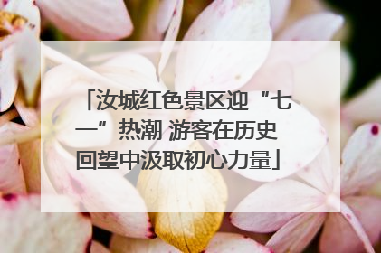 汝城红色景区迎“七一”热潮 游客在历史回望中汲取初心力量