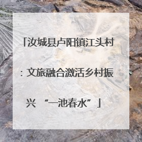 汝城县卢阳镇江头村：文旅融合激活乡村振兴 “一池春水”